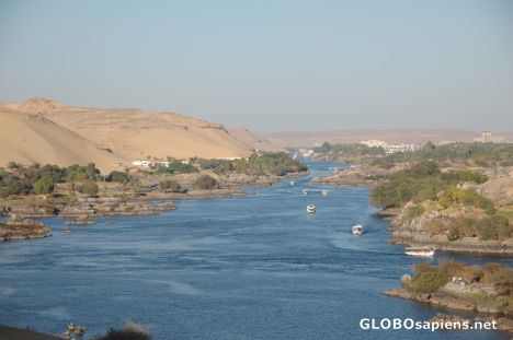 Nile river in Aswan