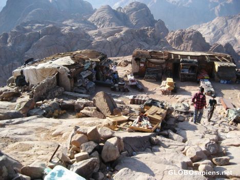 Postcard Vendors at the top of Mt. Sinai