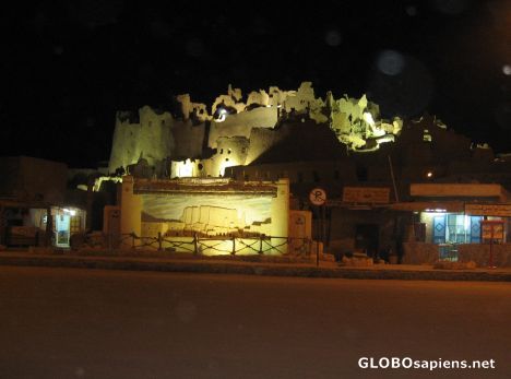 Postcard Shali Fortress at Night
