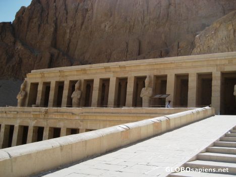Postcard Left Side of Hatshepsut's Temple