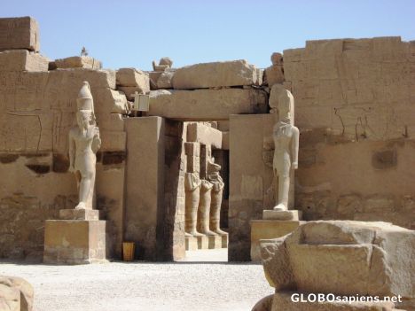 Postcard Karnak Temple - Ramses II & Other Pharaohs