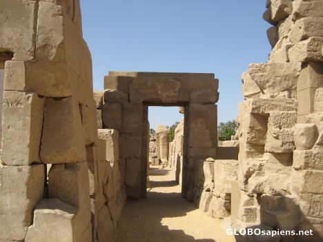 Postcard Still awaiting restoration-Karnak's Cachette Court