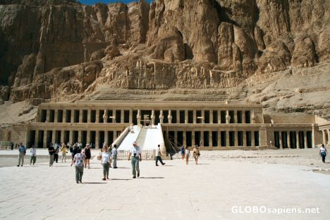 Postcard Luxor - Valley of the Kings, Temple of Hatsepsout