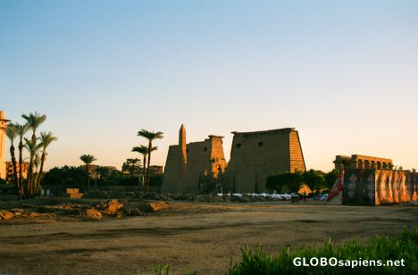 Postcard Luxor - the Luxor Temple, general view