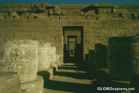 Postcard Egypt, Medinet-Habu-Temple