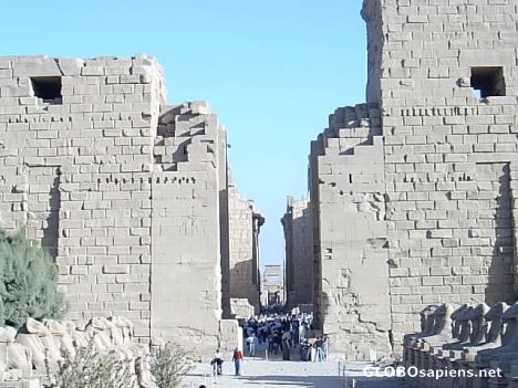 Postcard Karnak temple