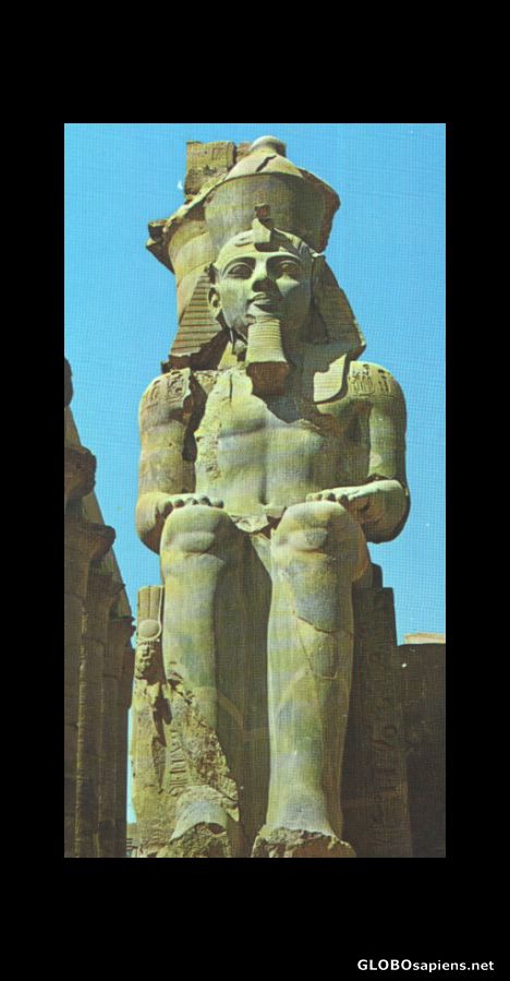Postcard Ramses II Luxor temple