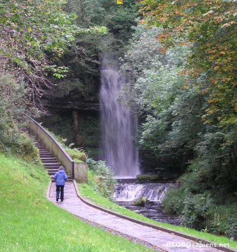 Postcard glencar waterfall