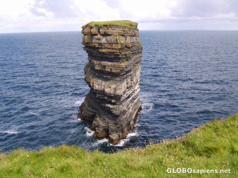 Postcard Sea stack at Downpatrick Head