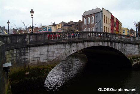 Postcard Cork - a single arch bridge