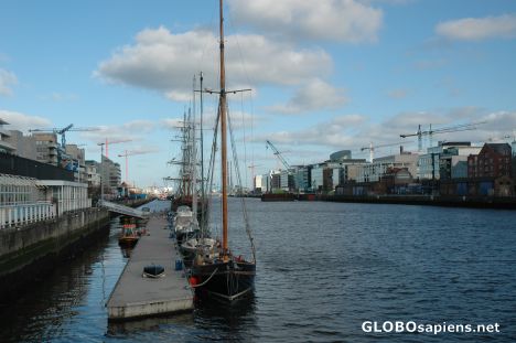 Postcard The Docklands of Dublin