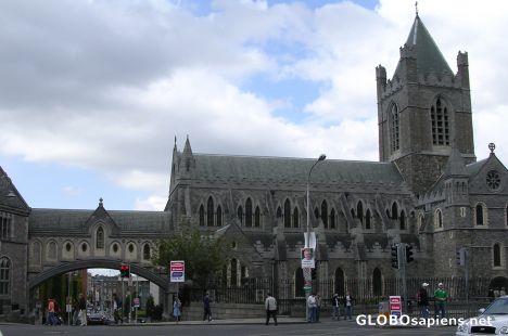 Postcard Christ Church Cathedral in Dublin