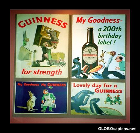 Postcard Guinness Hop Store posters