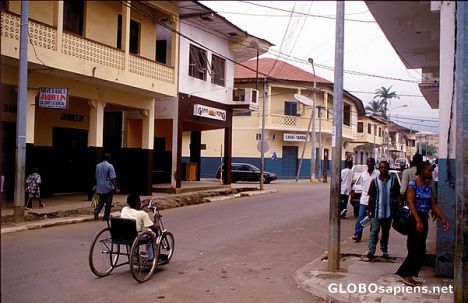 Postcard Street in Malabo