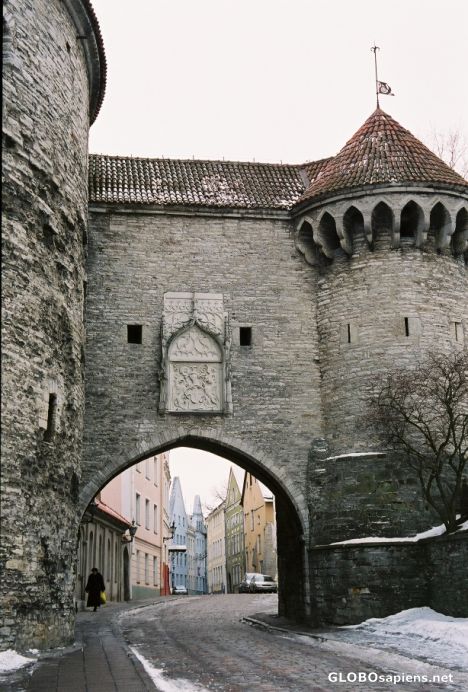 Postcard Medieval gate of Tallinn