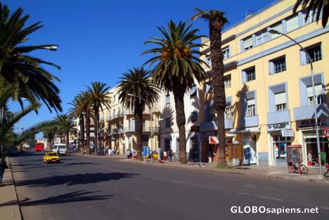 Postcard Asmara's city centre