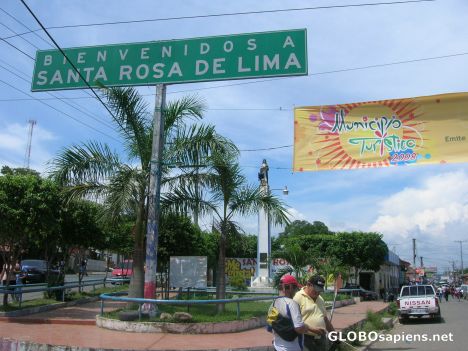 Postcard Welcome to Santa Rosa de Lima