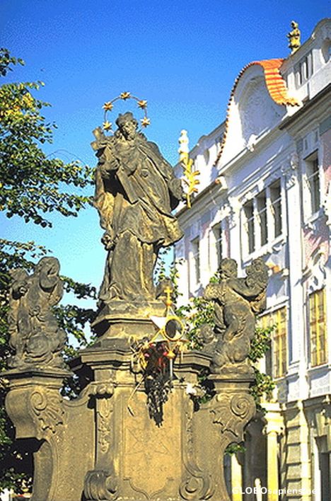 Postcard Prague Castle Square