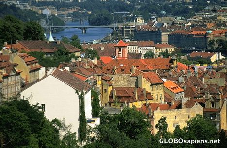 Postcard Prague - View from the Castle Complex