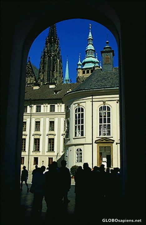 Postcard Castle Courtyards, Prague