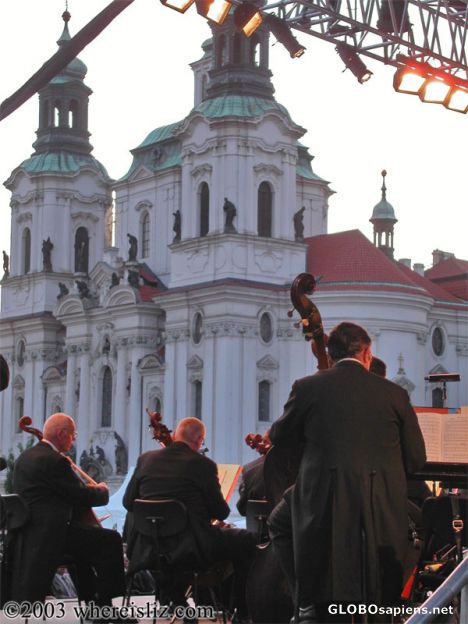 Postcard Outdoor Orchestra, Prague, Czech Republic