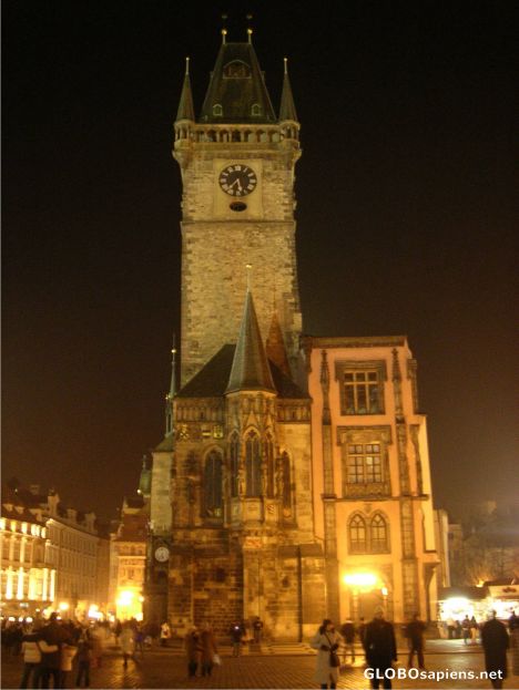 Postcard Praha by night