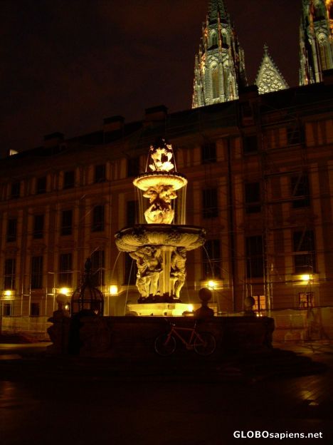 Postcard Fountain at Prague Castle