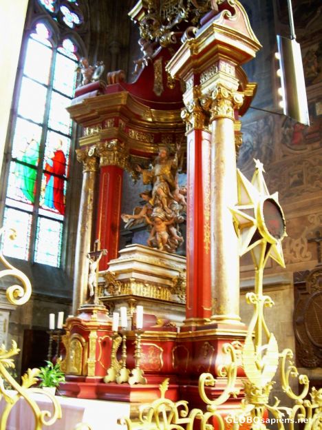 Postcard Baroque altar