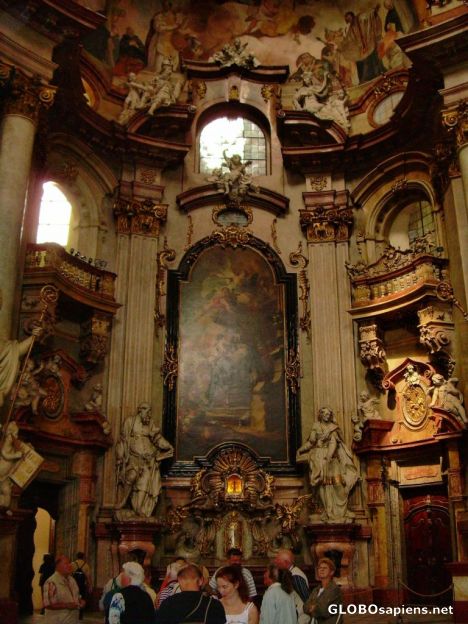 Postcard Baroque interior