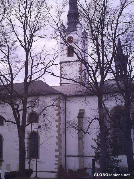 Postcard Church on a Square