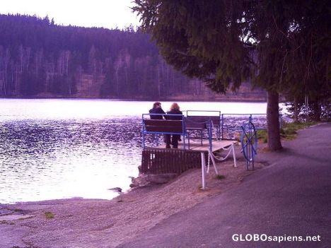 Postcard Romantic Lake Lipno