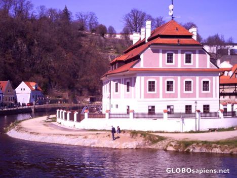Postcard Vlatava River 8o10 More Pink