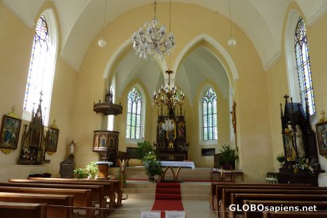 Postcard Hruba Skala - church