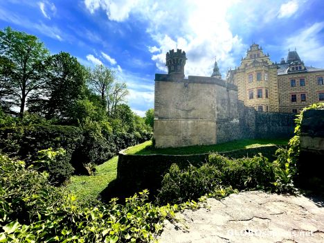 Postcard Frydland - castle and palace.