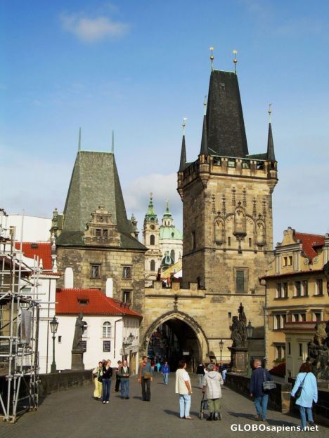 Postcard Malostranská mostecká věž