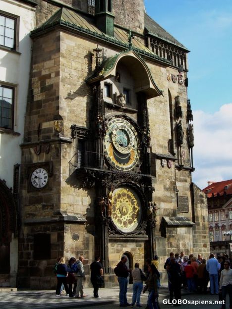 Postcard Orloj - the astronomical clock