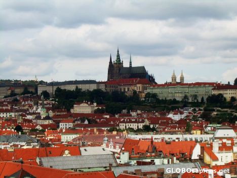 Postcard Red-tiled Prague