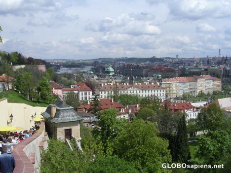 Postcard View of the River Vltava and Prague
