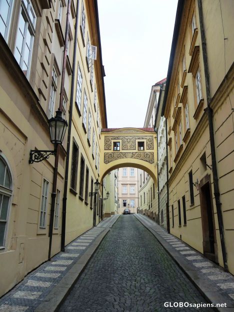Postcard One street of Prague -