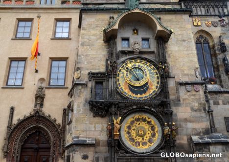 Postcard Prague (CZ) - one of world's most famous clocks
