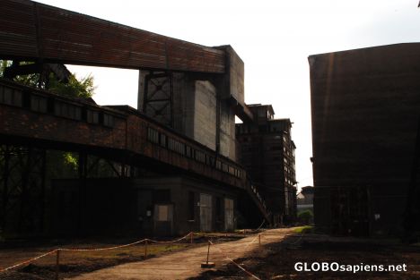 Postcard Abandoned factory