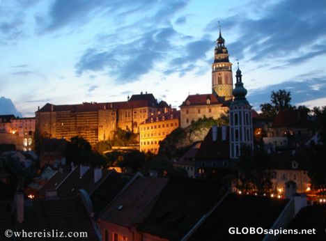 Postcard Fairytale sunset in the Czech Republic