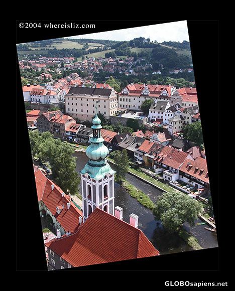 Postcard Overview, Cesky Krumlov, Czech Republic