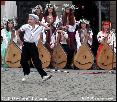Postcard Traditional Dance, Cseky Krumlov