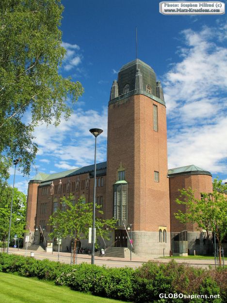 Postcard City hall, Joensuu