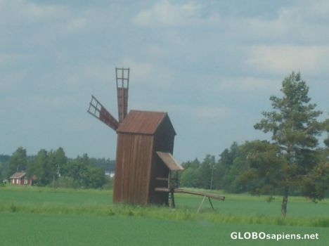 Postcard windmill
