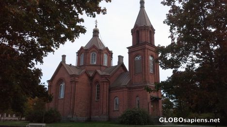 Postcard Orthodox church in Vaasa