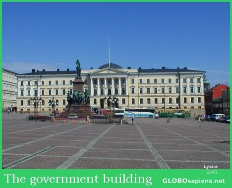 Postcard Government building