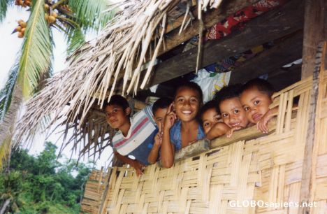 Postcard Children of Kioa