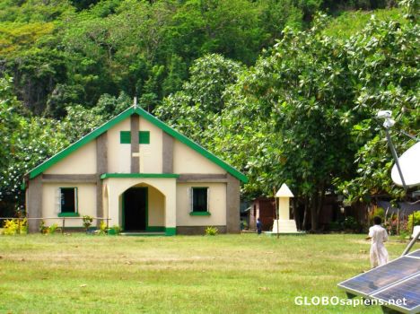 Postcard nalauwaki village methodist church